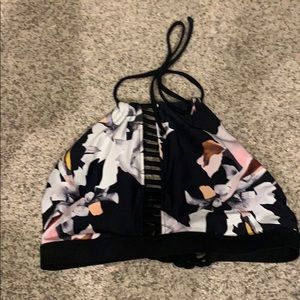 Floral bikini top